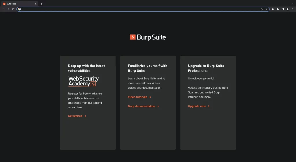 Burp Suite Open Browser