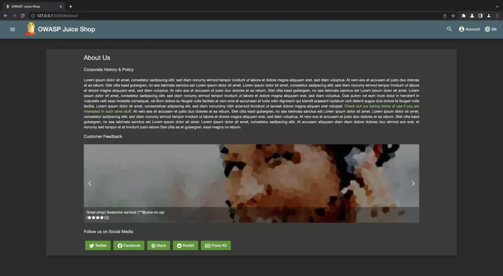 OWASP Juice Shop