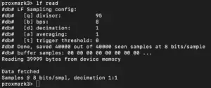 Proxmark Anwendung Terminal