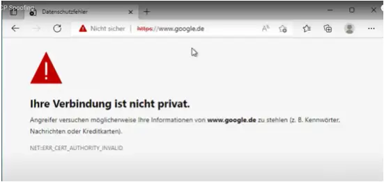 Für das Intercepten von HTTPS (HTTP over SSL) sind zusätzliche Herausforderungen und Bedingungen für ein erfolgreiches Intercepten gegeben;