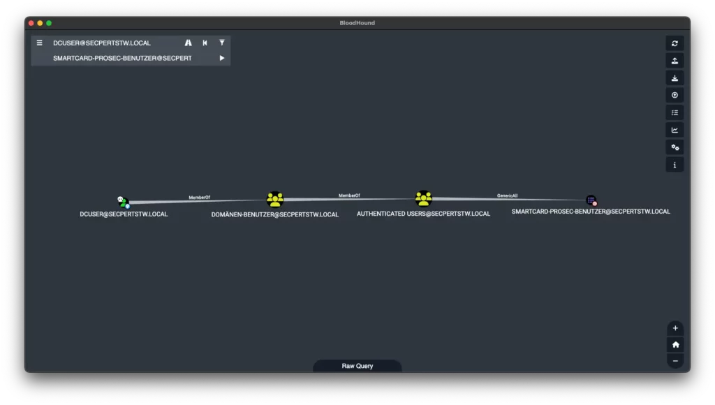 Für die Analyse eignen sich die Customqueries von @Ly4k dem Autor von certipy: