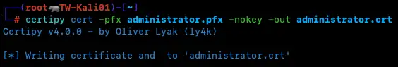 Aber zuerst muss das .pfx in ein .crt und in ein .key gewandelt werden, also den privaten Schlüssel und das Zertifikat selbst als eigenständige Daten haben.