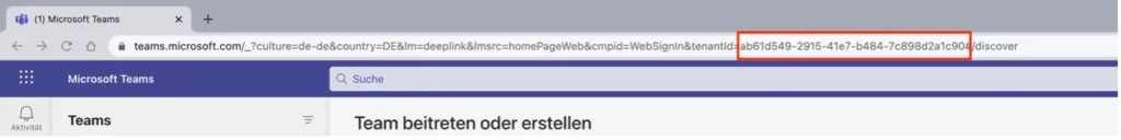 Azure Active Directory Enumeration durch Gäste in Microsoft Teams