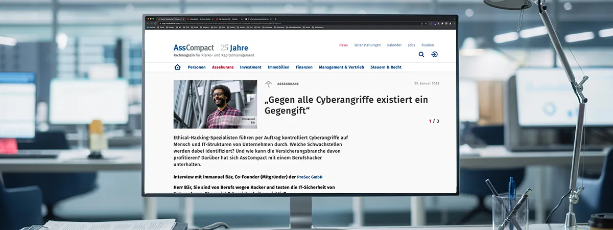 Artikel zu Cyber Versicherung mit Immanuel Bär