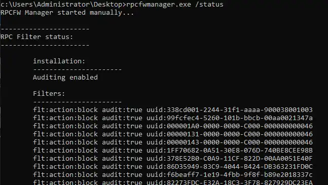 RPC firewall