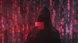 Hacker brechen in ein sicheres System ein. Datenleck